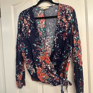 Lovestitch Floral Wrap Top